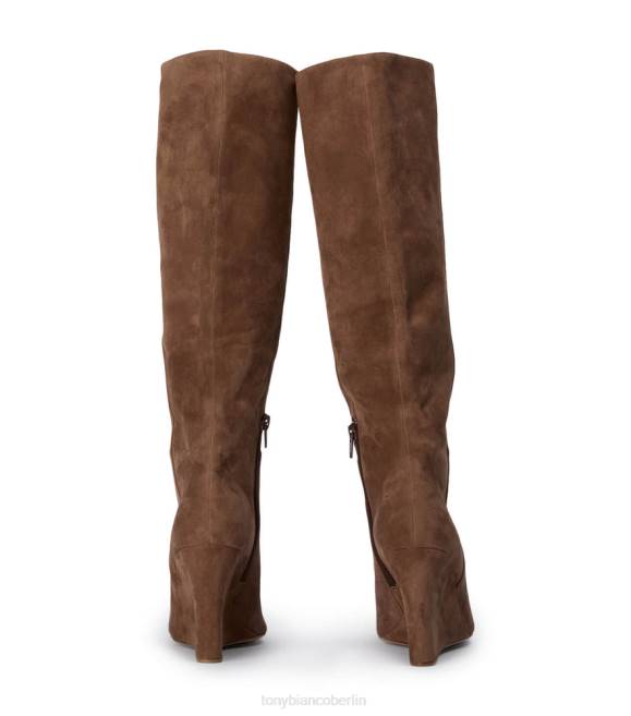 kniehohe Stiefel| de Tony Bianco Frauen Drake-Kalbsstiefel Sattelwildleder 4624403